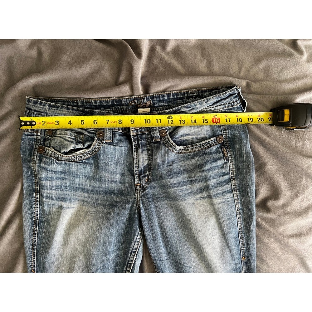 Silver Jeans Lola Mid Rise Bootcut Jeans Medium Wash Size 14 L33 LONG - Picture 7 of 12